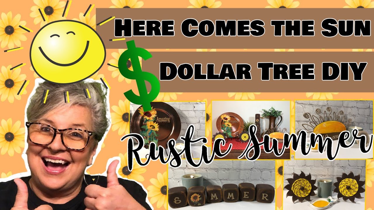 *НОВИНКА* 🌞🌻 Летние поделки в деревенском стиле 2021🌞🌻 Поделки из Dollar Tree 🌞🌻 Вот и солнце 🌞🌻 ...