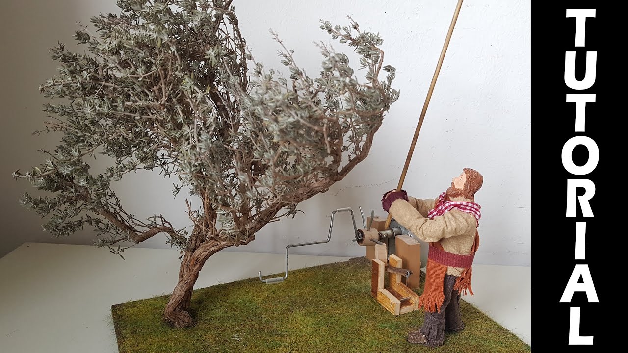 💡 TUTORIAL: Il battitore alla raccolta delle olive 🌳 - Statuina Presepe in movimento ⚙️1° parte