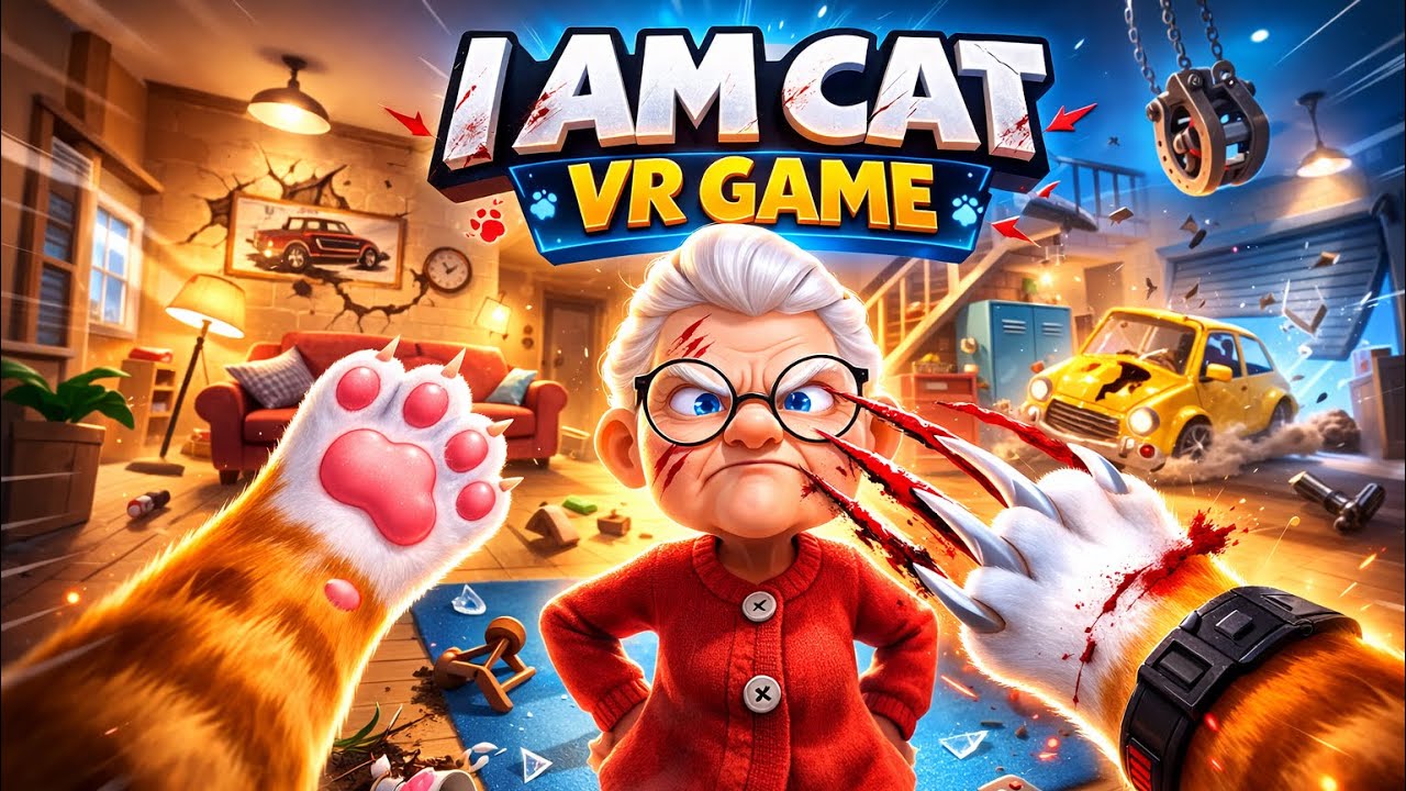 I AM CAT!I AM PLAY WITH MY GRANDMA!