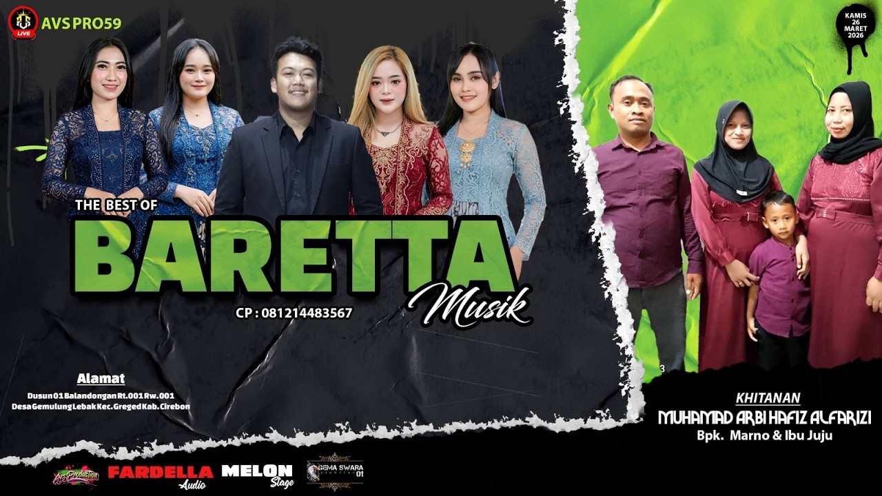 🔴NEW BARETTA MUSIK (MALAM) || KAMIS, 26 MARET 2026 || GEMULUNG LEBAK-GREGED-CIREBON