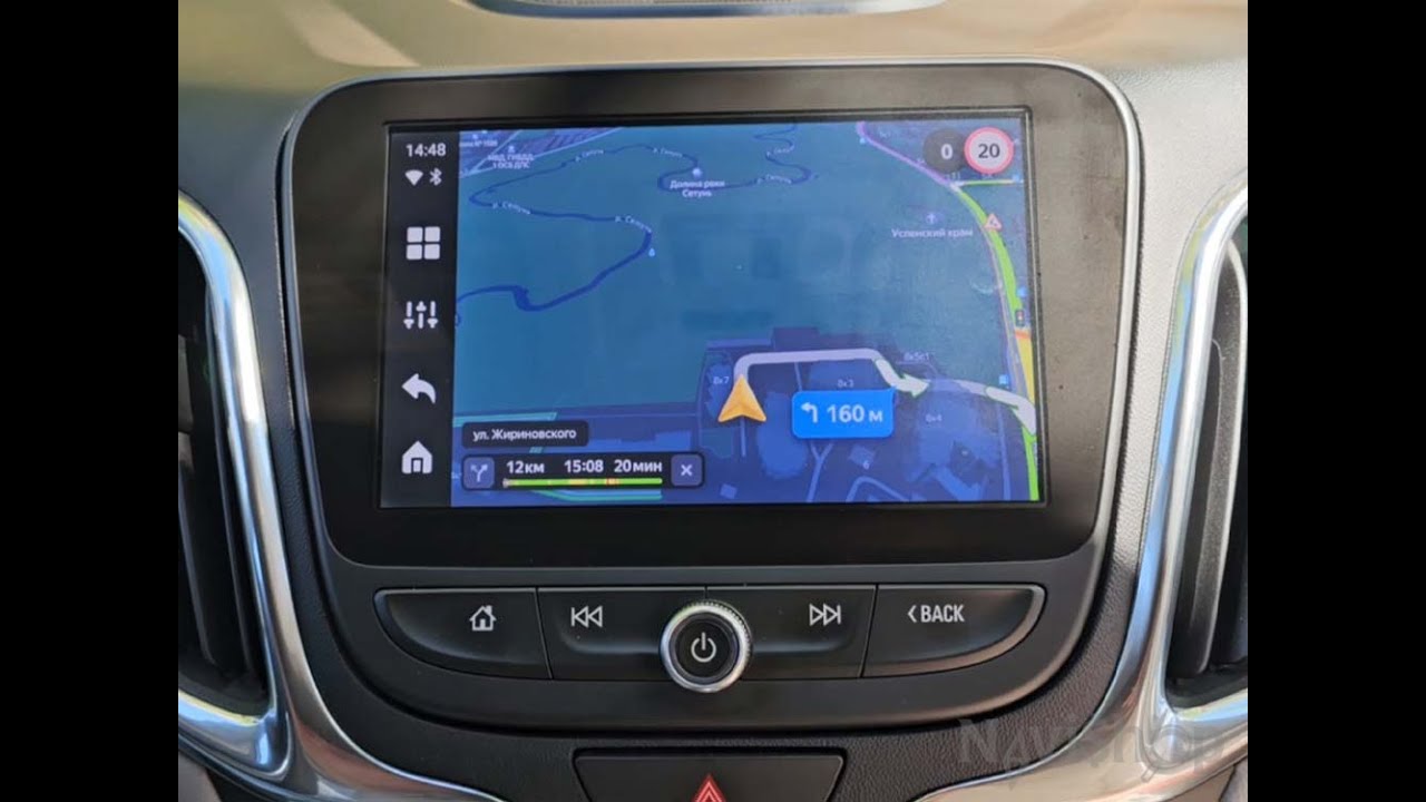 Навигация в Chevrolet Equinox 2020 USA, Яндекс Навигатор, Carplay, русификация, прошивка, магнитола