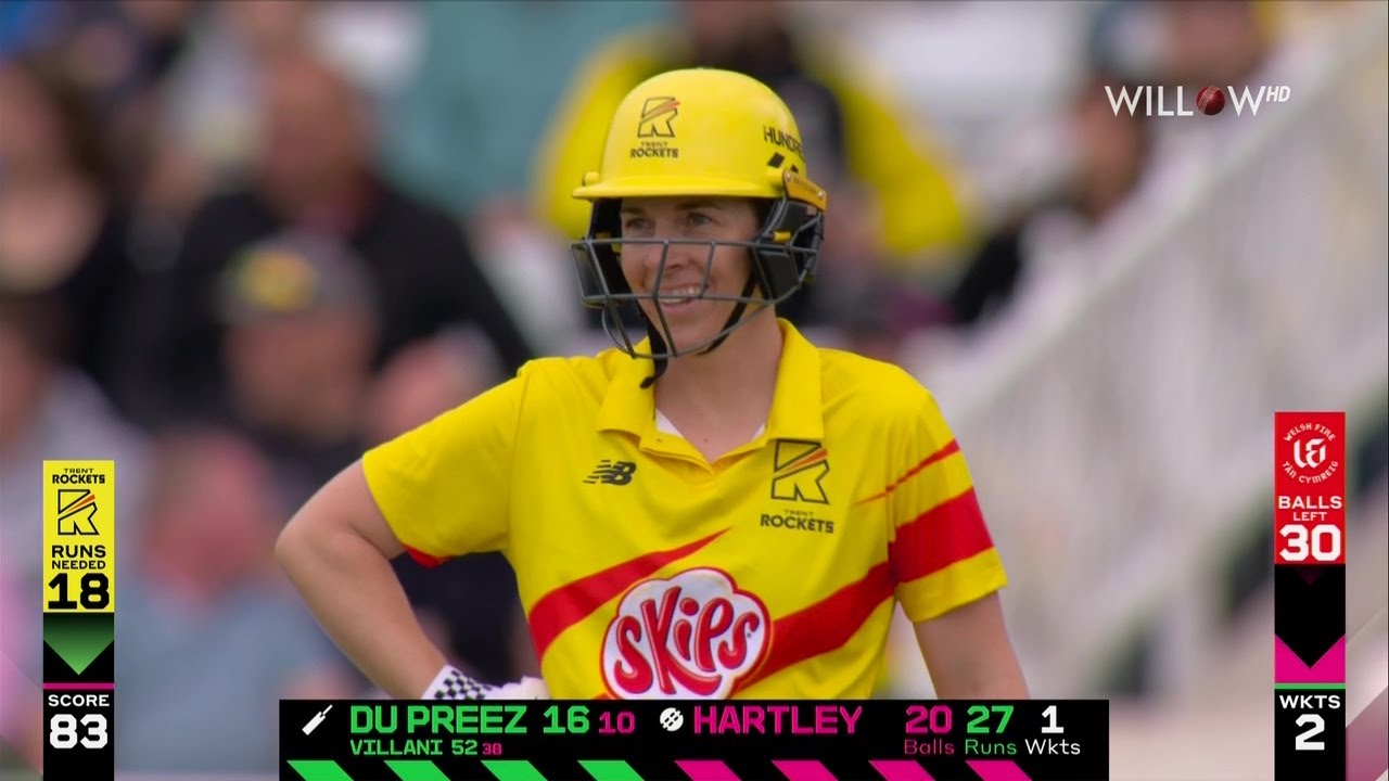 Elyse Villani 55 runs vs Welsh Fire Women