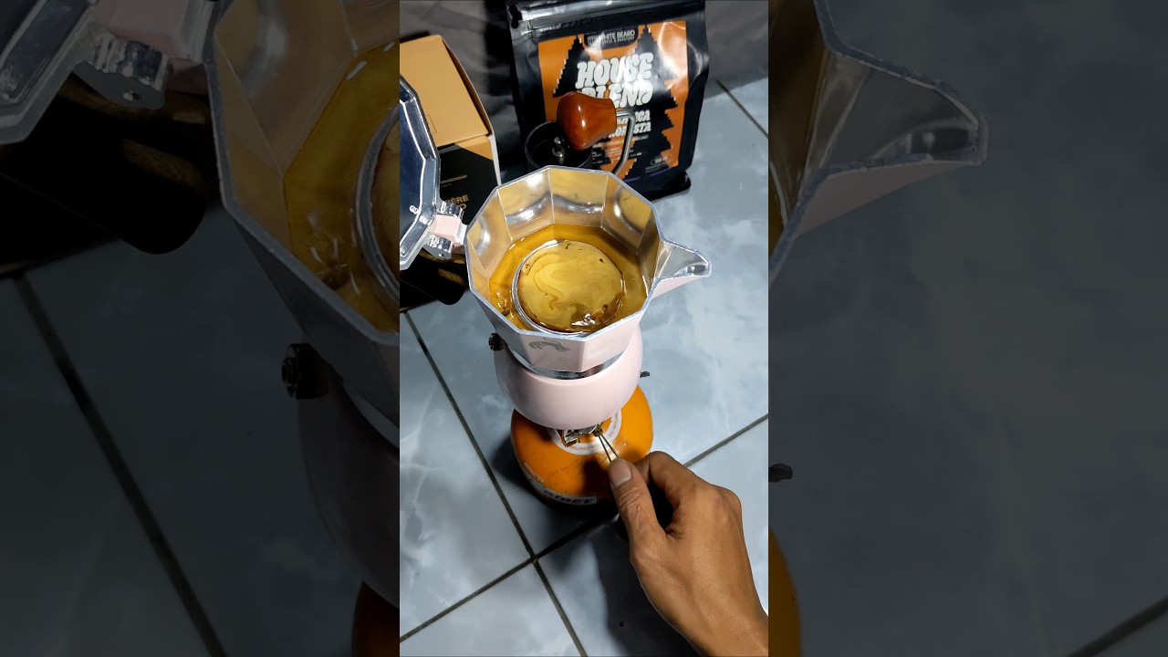 extraction mokapot modified like 9barista #coffee #mokapot #9barista #espresso #espressomachine