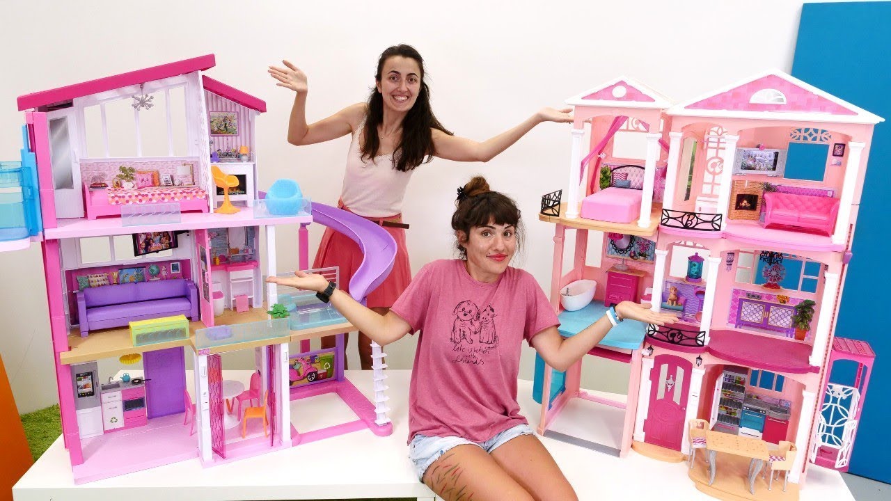 Barbie oyunları! Barbie oyuncak ile ev seçelim ve ona dekorasyon yapalım!