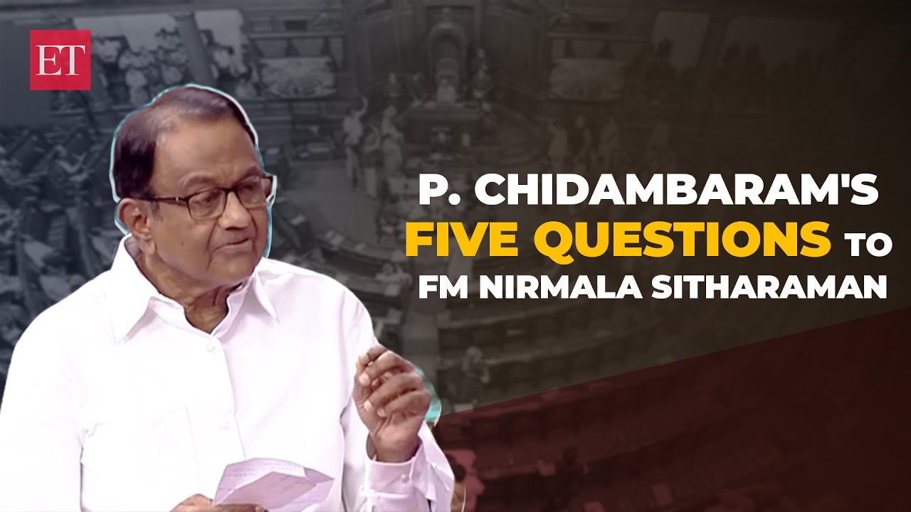 Budget: P Chidambaram's five questions to FM Nirmala Sitharaman