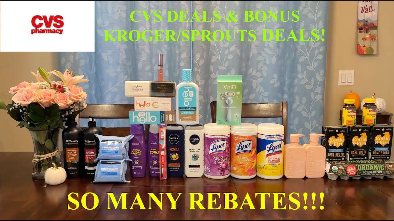 CVS Deals | 10/5-10/11 | Lots of Rebates, Cheap Beauty & Oral Care, & Bonus Grocery Deals