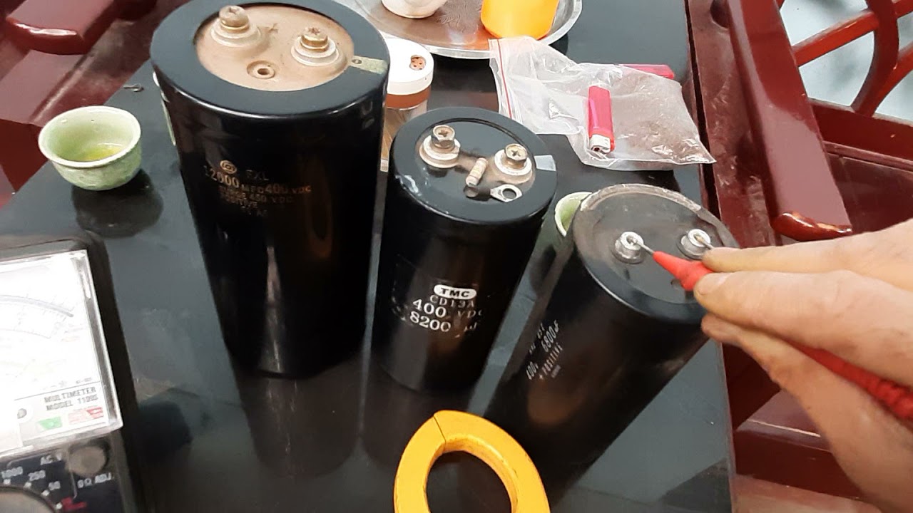 cách kiểm tra tụ điện DC sống hay chết 5 s xong.