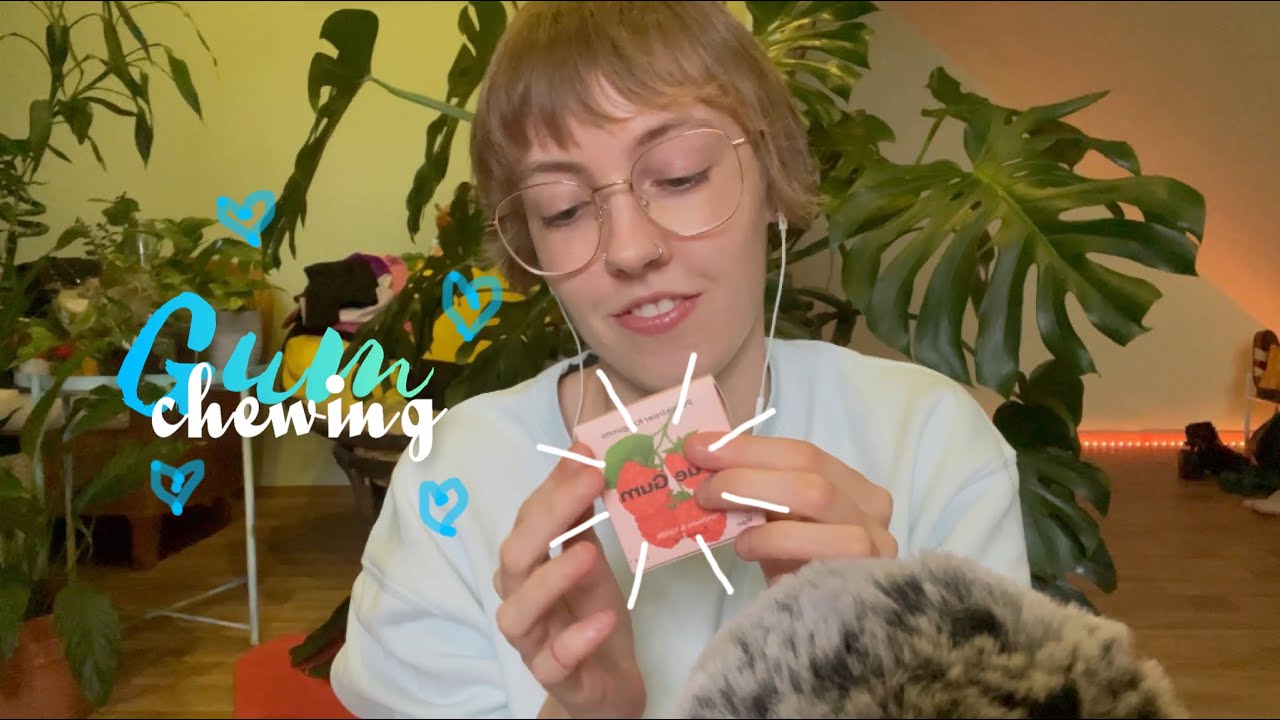 ASMR || Gum chewing 🫧💕 {lot‘s of mouth sounds, no talking}
