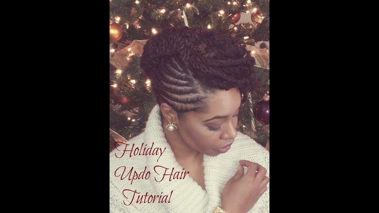 Holiday Hairstyle Collab - Holiday Updo Protective Hairstyle Tutorial