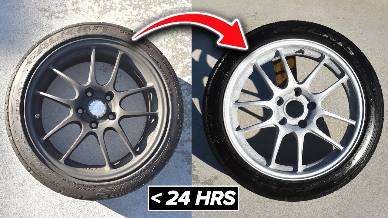 How to Paint Car Wheels FAST and CHEAP! (Easiest Method)