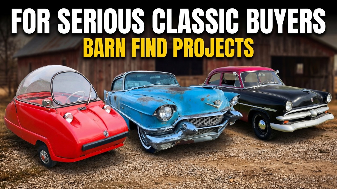 Rare Barn Find Classics for Sale – Ford, Cadillac & an Unusual Surprise