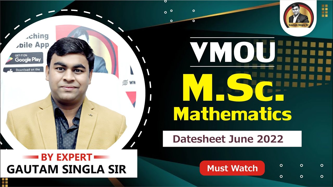 VMOU M.Sc. Mathematics Latest Exam Update: Are You Prepared?