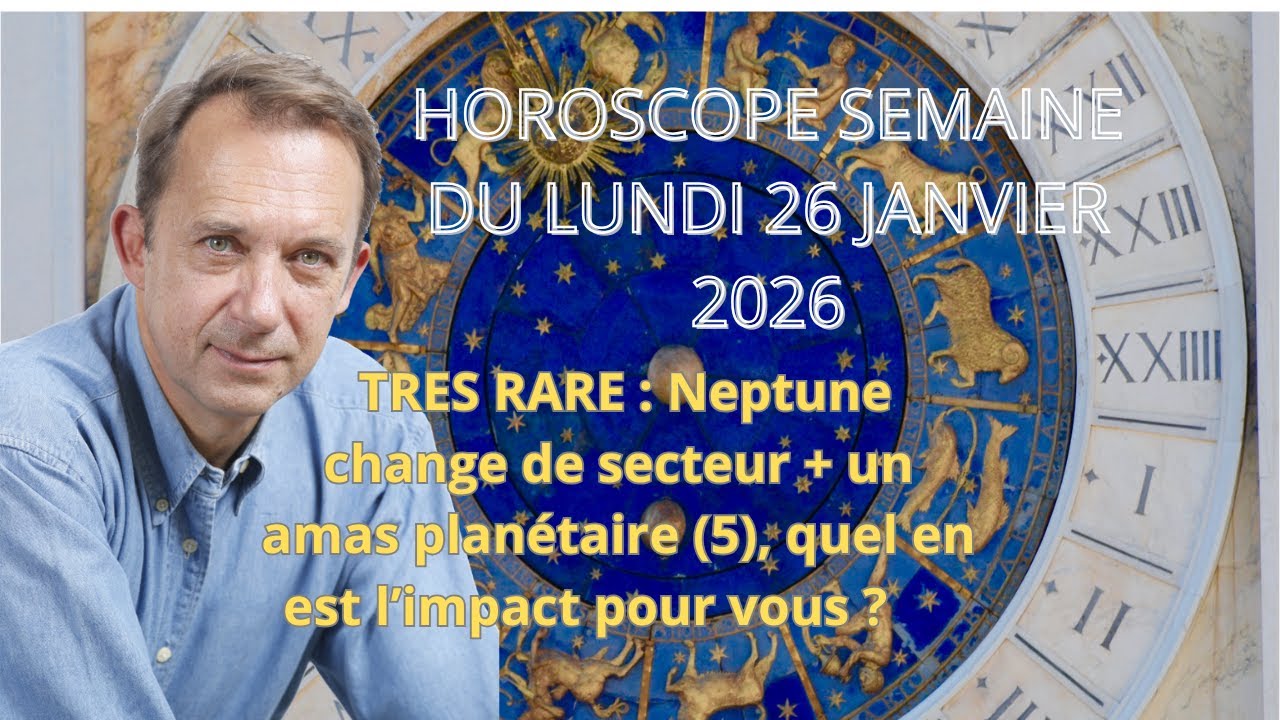 Horoscope semaine du lundi 26 janvier 2026