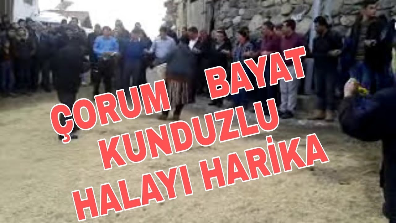 Çorum bayat KUNDUZLU köyü halayı harika izleyin