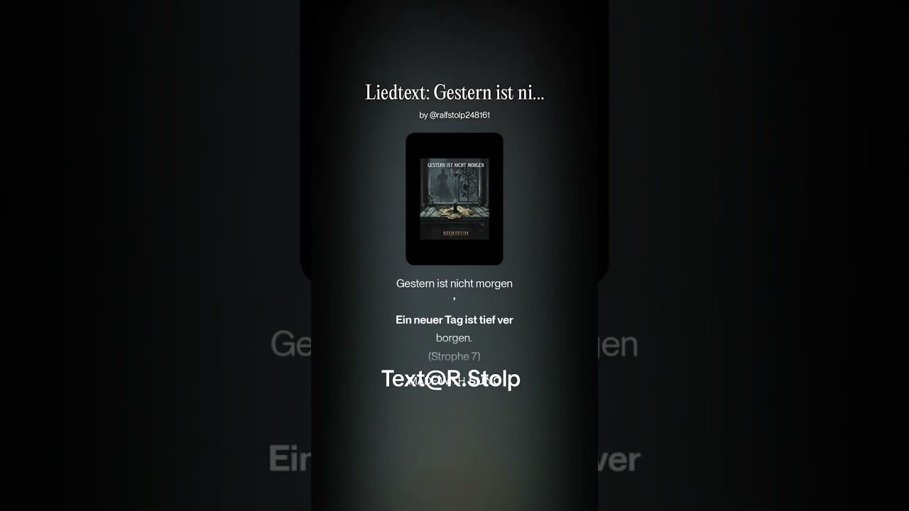 Während die Zeit unaufhaltsam zerbricht.Nur die Akzeptanz des Endes schenkt wahre Ruhe.Text@R.Stolp