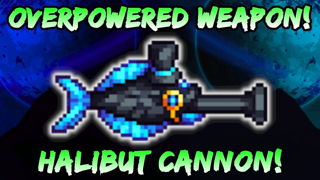 Halibut Cannon! Most Overpowered Weapon in the Terraria Calamity Mod! Ranger Class Setups / Loadouts