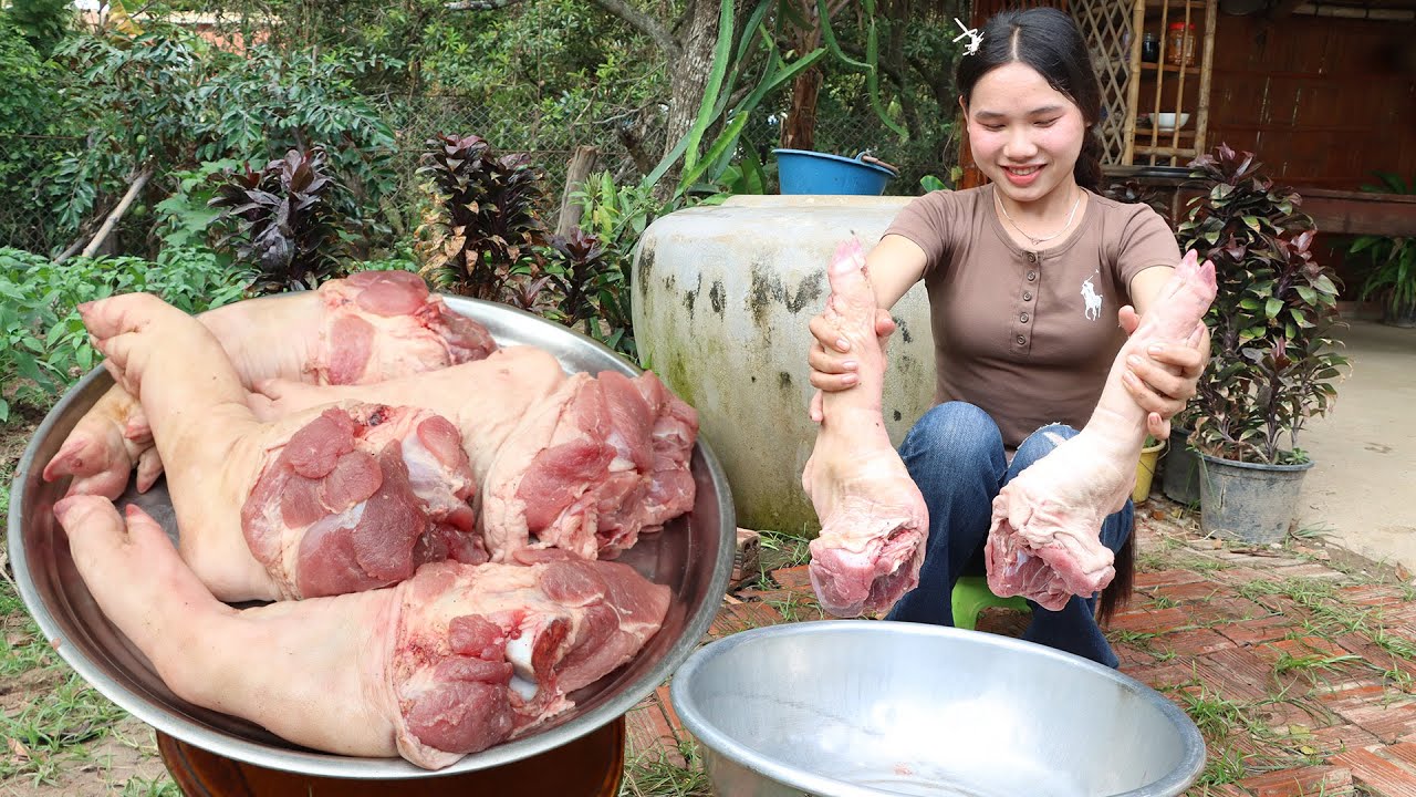 Enjoy Country Life: Pork leg cook with country style - Yummy pork leg recipes