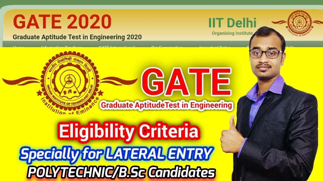 GATE eligibility🆕 specially  for lateral entry B.tech candidates?