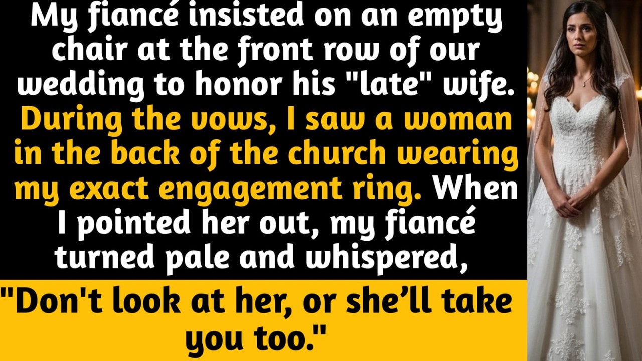 I Thought My Fiancé’s Empty Chair Was Tribute… Then I Saw Her Wearing My Ring