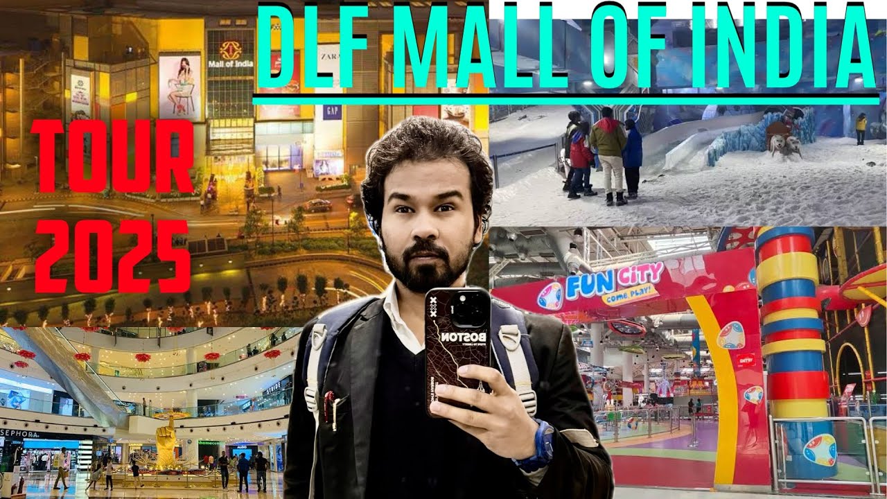 DLF MALL OF INDIA NOIDA SEC18🔥TOUR 2025 Extreme Fun city| snow world| bar| pvr…