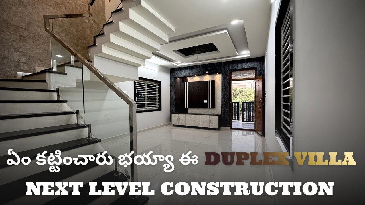 #313 | ఏం కట్టించారు భయ్యా ఈ DUPLEX VILLA  NEXT LEVEL CONSTRUCTION | 148Sq,yds | Fully Furnished 