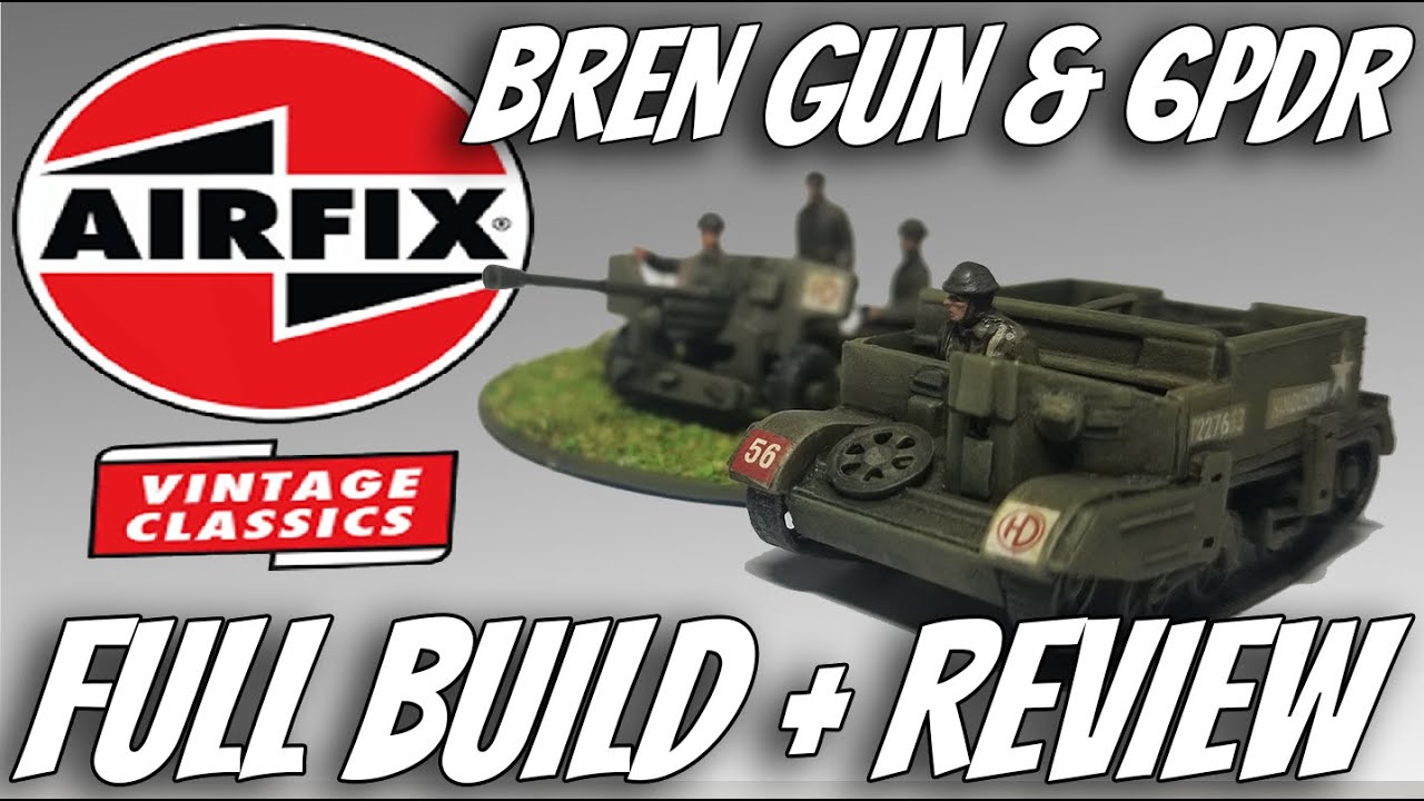 Airfix Vintage Classic 1:76 Universal Carrier и шестифунтовая пушка
