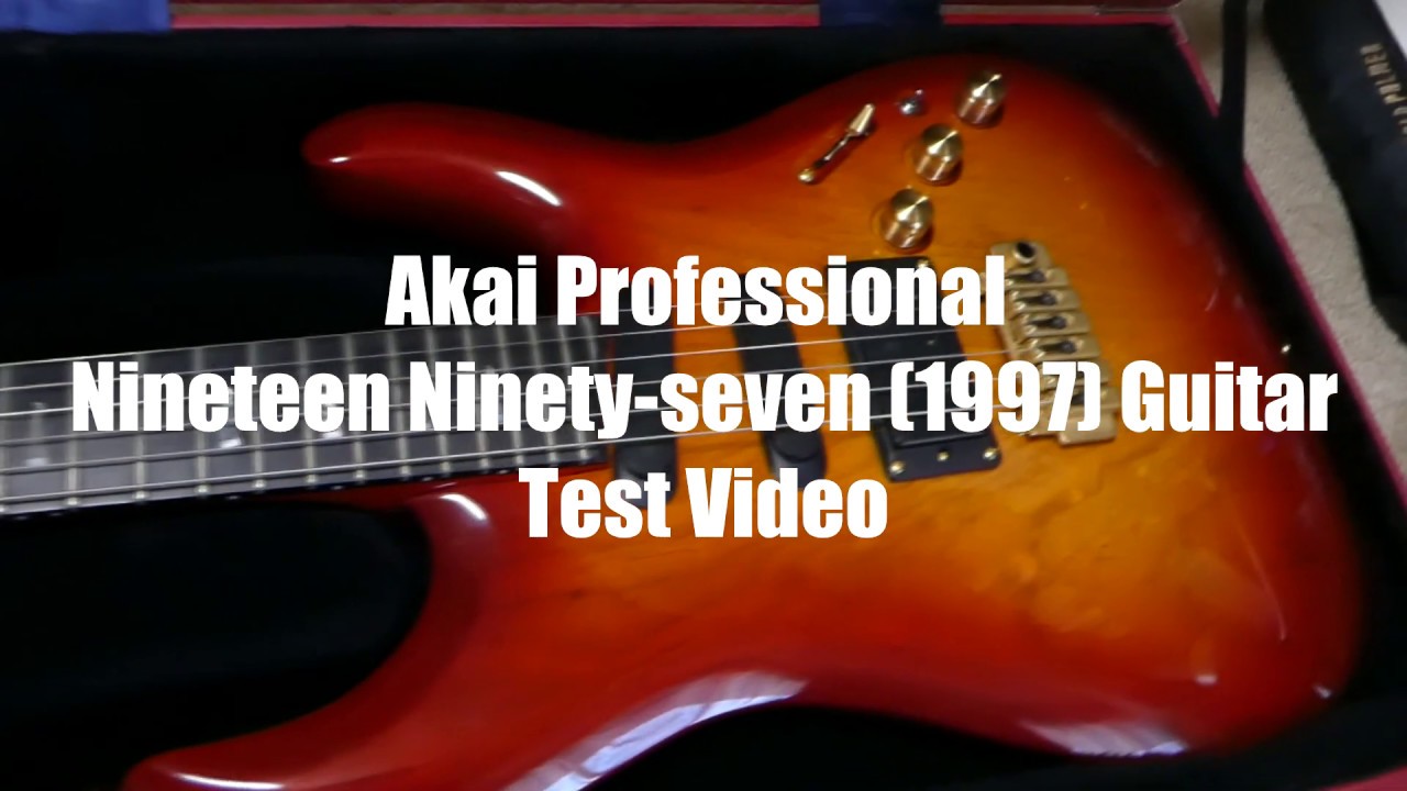 Akai Professional Nineteen Ninety seven Guitar Test Video