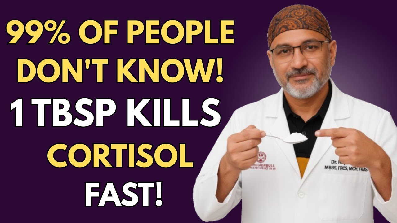 Always Waking Up at Night? - 1 TBSP Lowers Cortisol FAST To Fall Back Asleep| Dr. Pradip Jamnadas