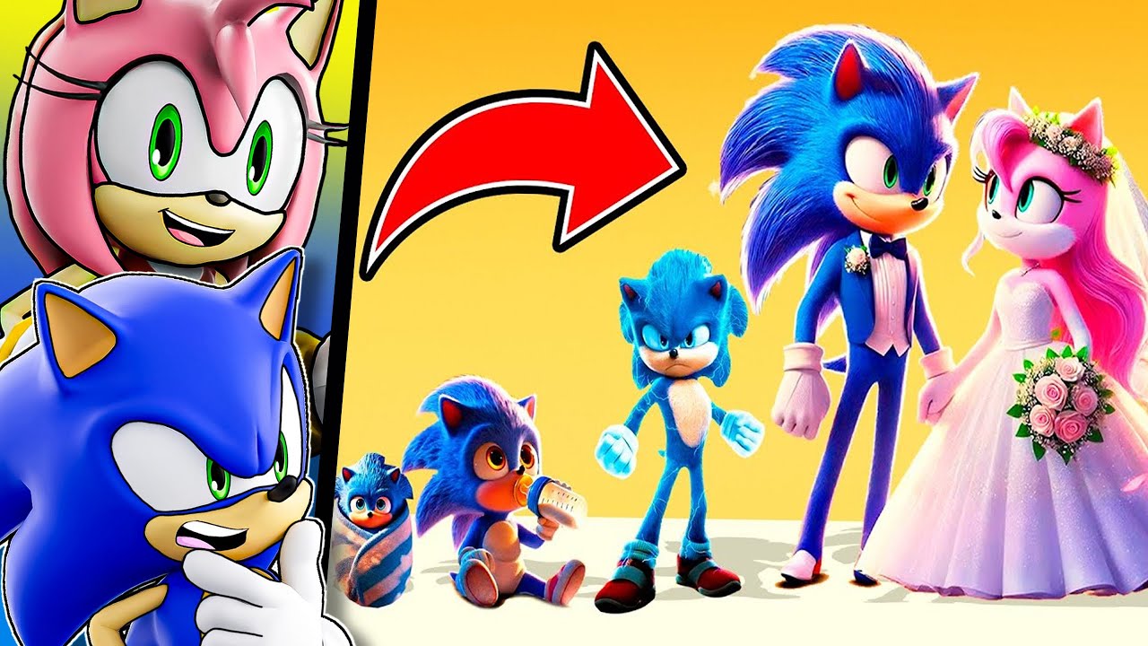 Sonic & Amy Growing Up Evolution!