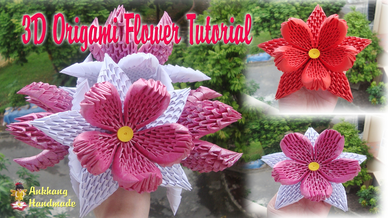 HOW TO MAKE 3D ORIGAMI FLOWER V2 | DIY PAPER FLOWER TUTORIAL