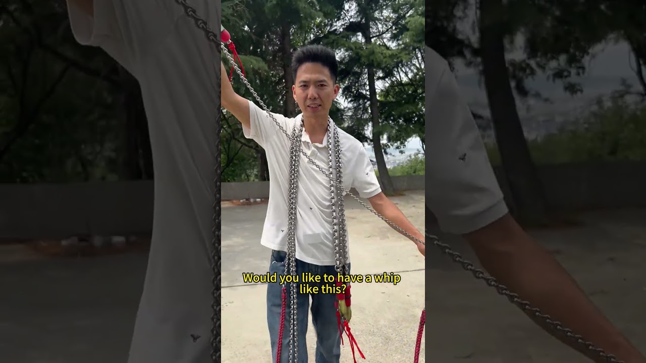 Stainless steel chain whip-dragon bone whip, fitness performance collection gift martial arts hobby