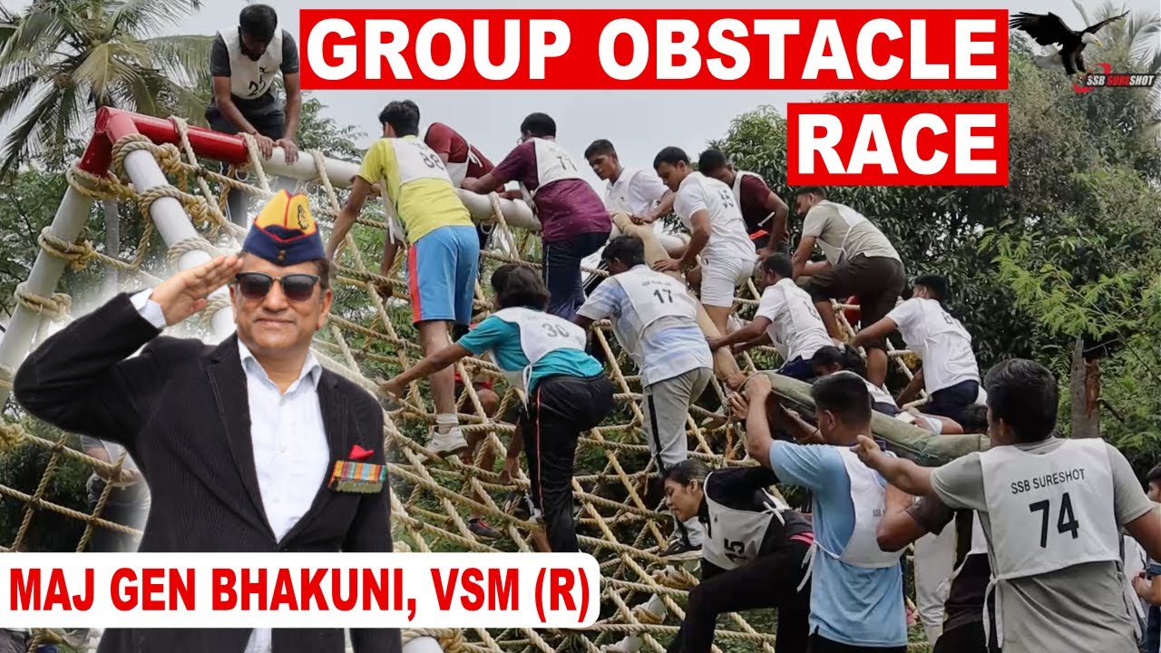 Group Obstacle Race (GOR) Demo & Tips by Maj Gen Bhakuni, Col Sajeev & Lt Col Doddamani