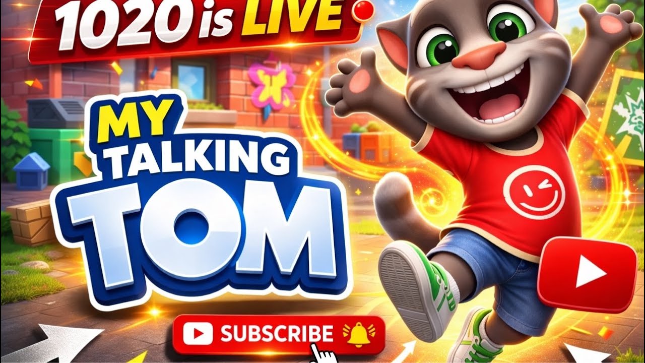 🔴 LIVE 🔴 TOM TALKING TOM #talkingtom #talkingtom2 #trending #live #funnycat #satisfying #1020islive