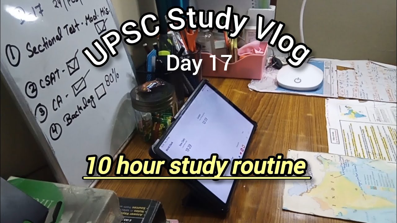 Day 17 l 2:00 AM ⏰ Morning Study Vlog 📚 l UPSC Aspirant 🔥 l Aspirant life 🎉#motivation #studywithme 