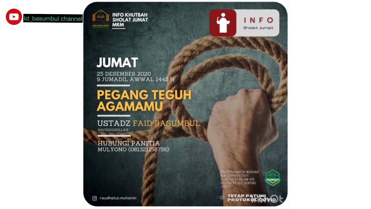 PEGANG TEGUH AGAMAMU !