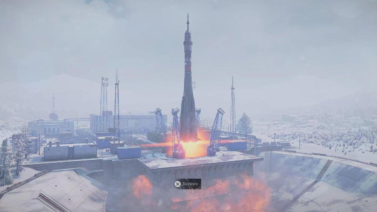 Snowrunner: Season 4 cut scene - launching the rocket