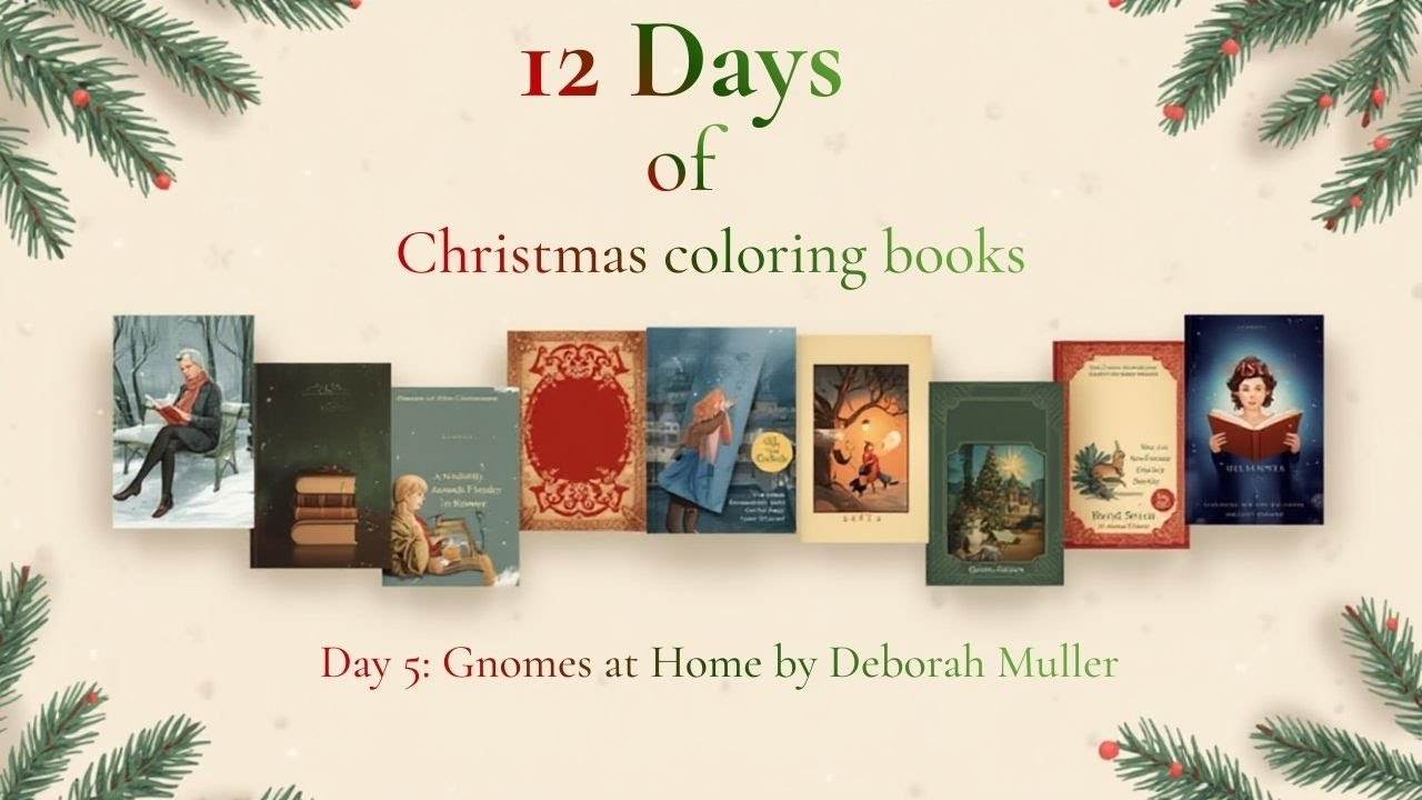 WELCOME FRIENDS TO DAY 5 of our 12 days of Christmas Coloring books.