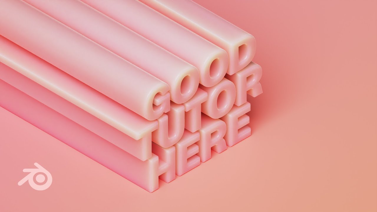 Blender 3.2 / Создание стилизованного текста с градиентом / How to make stylized text with gradient