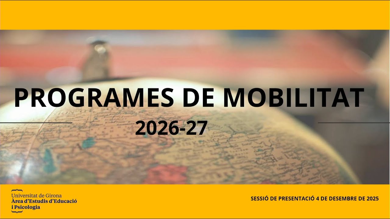 Sessió informativa Programes de mobilitat FEP 2026 - 2027