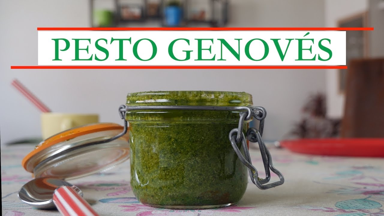 Pesto genovés en Thermomix.