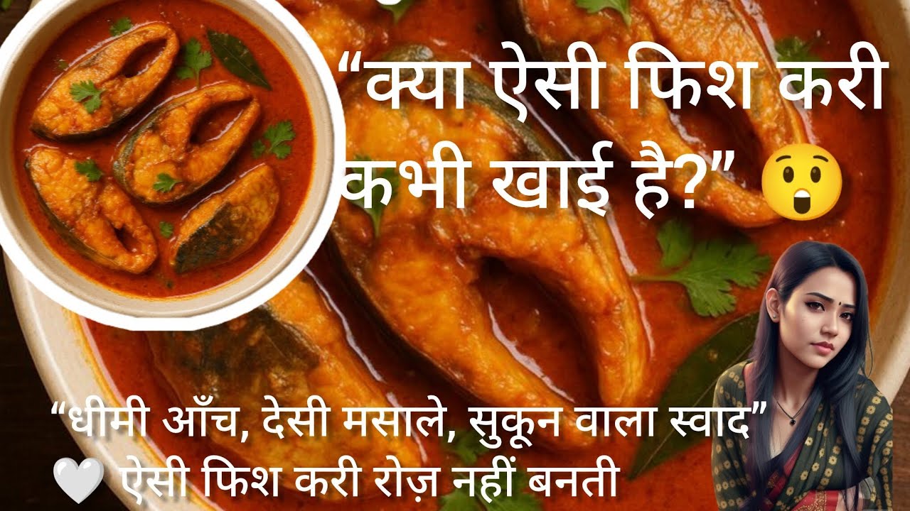Fish Curry Recipe in Hindi 🐟🔥 देसी स्टाइल मछली करी जो सबको पसंद आए 😍 |सर्दियों की स्पेशल मछली करी 🍲