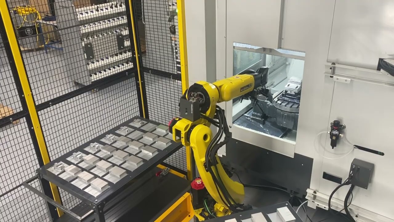 HAAS UMC-750SS & HRP-2 Robot Demo - Machinified