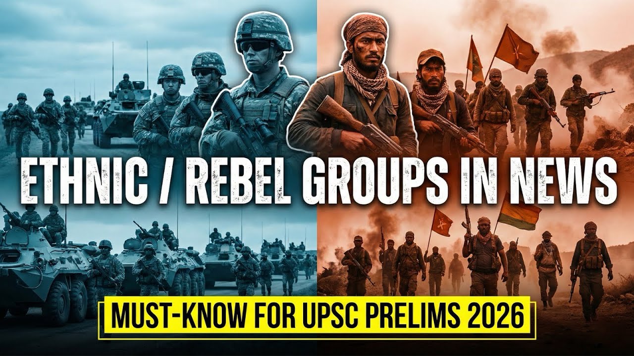 Ethnic & Rebel Groups Frequently in News – Key for Prelims 2026
