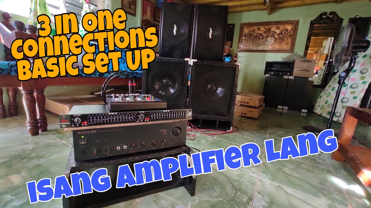 Mixer To Single amplifier Loaded of 4ohms speaker Kevler Gx7, Yamaha MG04bt, DBX 215 equalizer