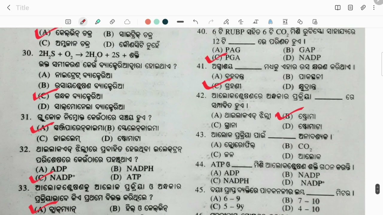 class10 science-2 chapter-1 important MCQ for SA1/NUTRITION/POSANA /10th odia medium