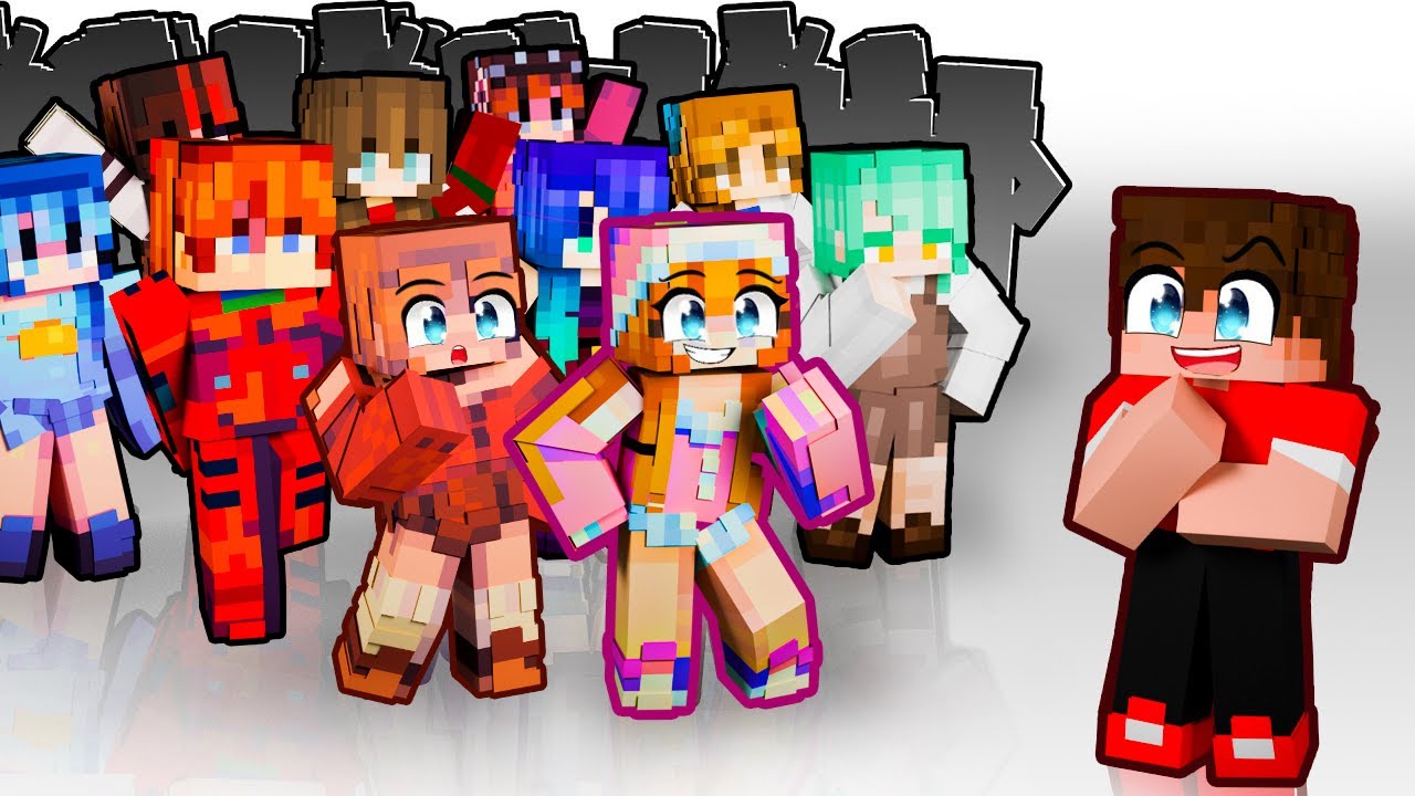 50 Devojaka Se ZALJUBILO U Kseonidu u Minecraftu!