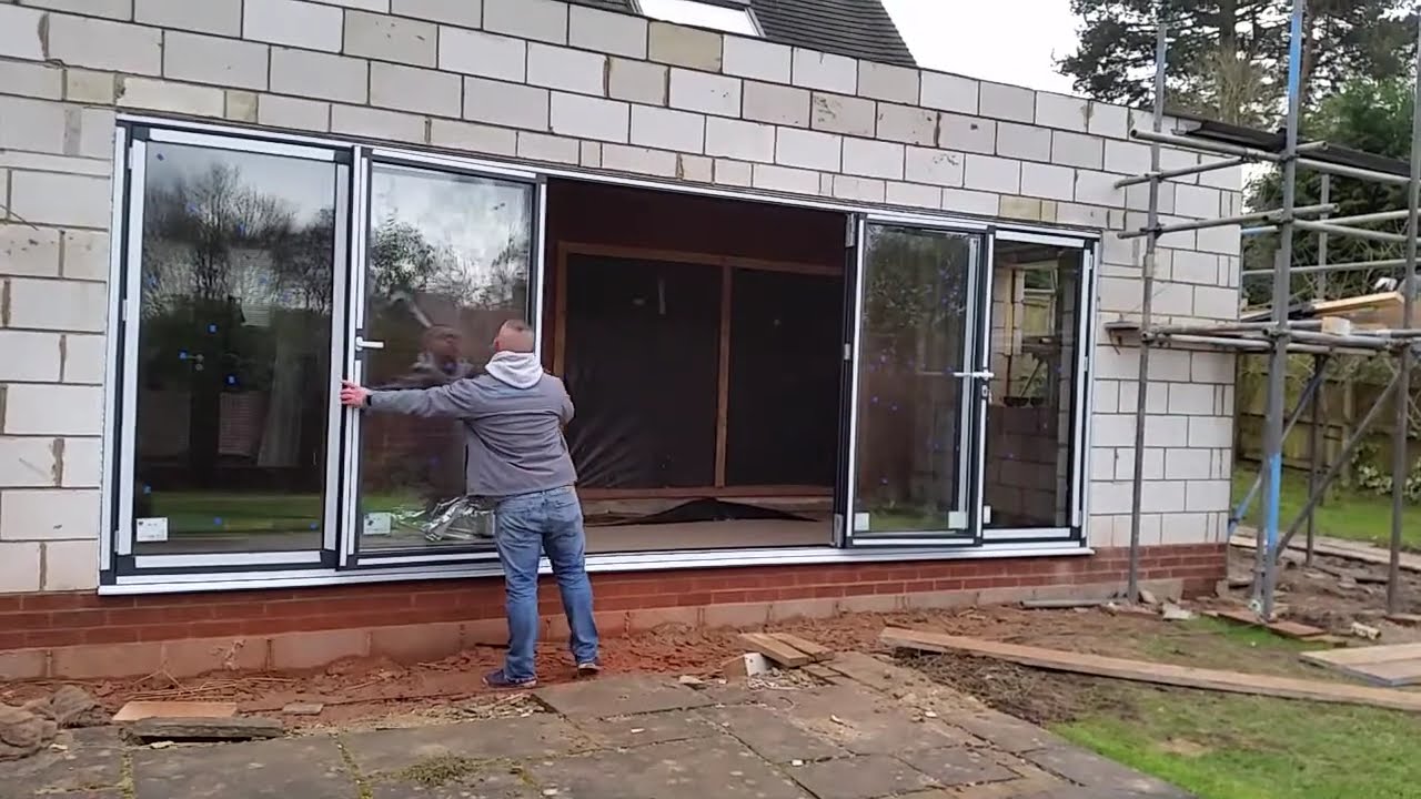 Schuco ASS 70 FD 6 pane  Aluminium Bifold door