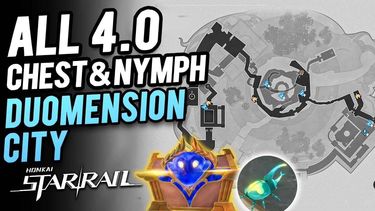 HSR 4.0 Duomension City 100% ~ All Chest & Nymph & Furbobo Treasure Locations | Honkai Star Rail 4.0
