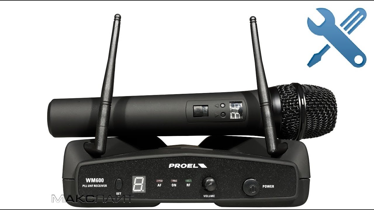 Разборка/ремонт беспроводного микрофона Proel WM6M