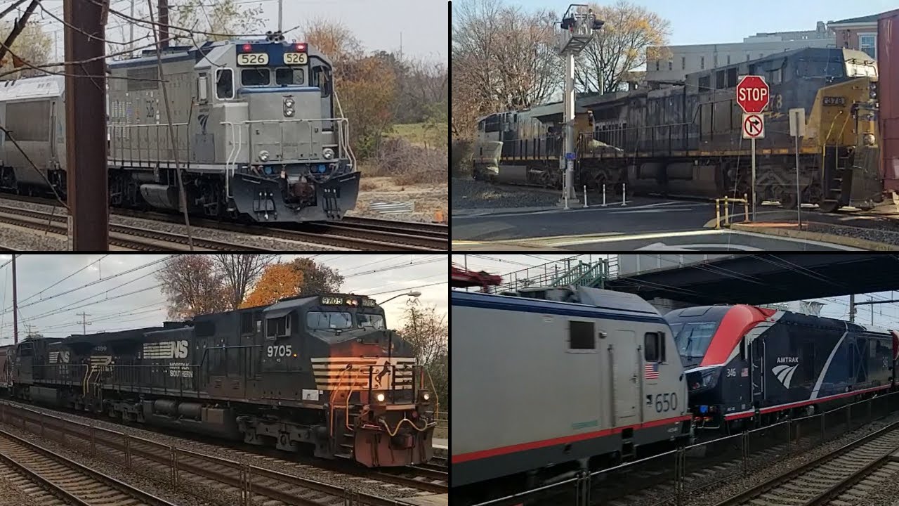 Trainspotting at Newark, Delaware - November & December 2023